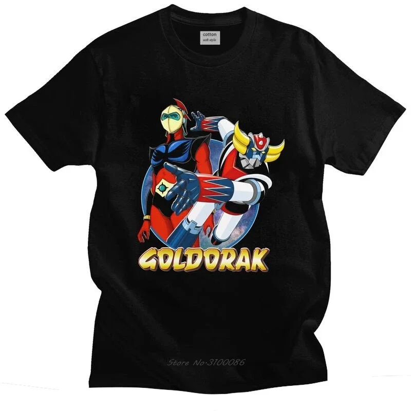 T-shirt Goldorak Vintage Simple Noir