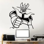 Autocollant mural Mazinger Z - Décoration en vinyle noir