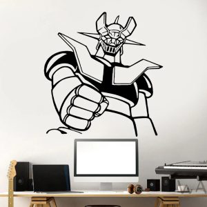 Autocollant mural Mazinger Z - Décoration en vinyle noir