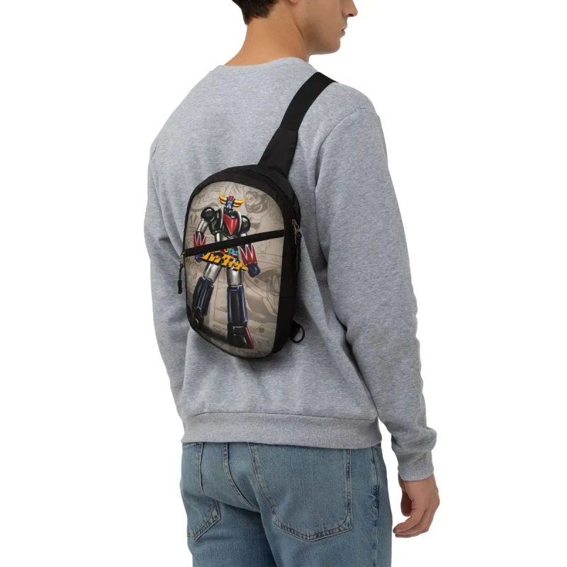 Sac à Bandoulière Goldorak Marron – Style & Fonctionnalité