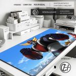 Tapis Bureau Geek Années 80 – Motifs UFO Robot