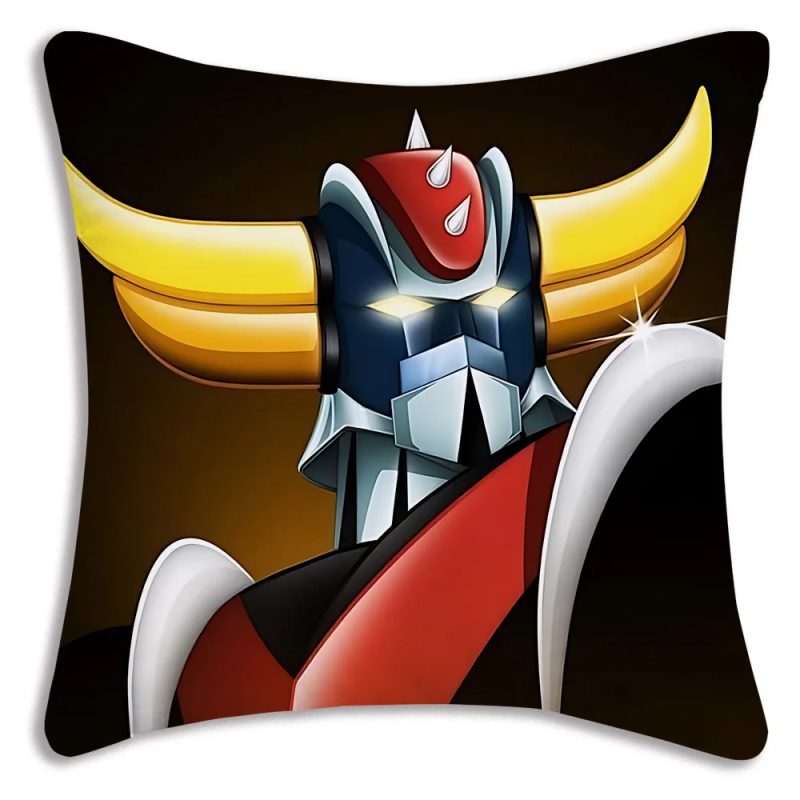 Double Face et Lavable - Housse Coussin Goldorak