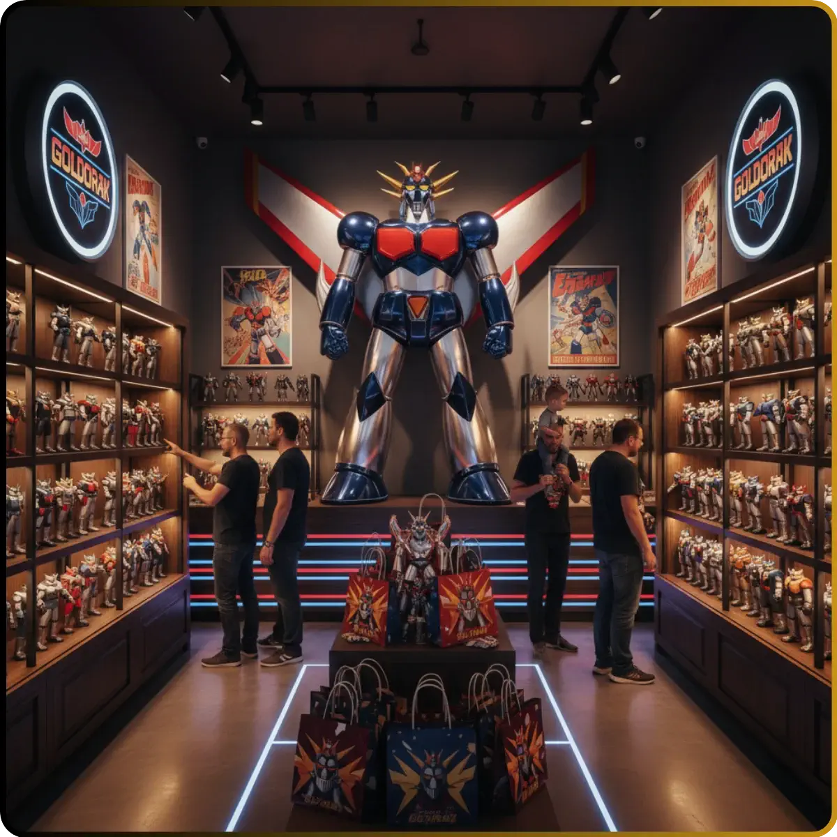 boutique 100% dédiée à l’univers Goldorak